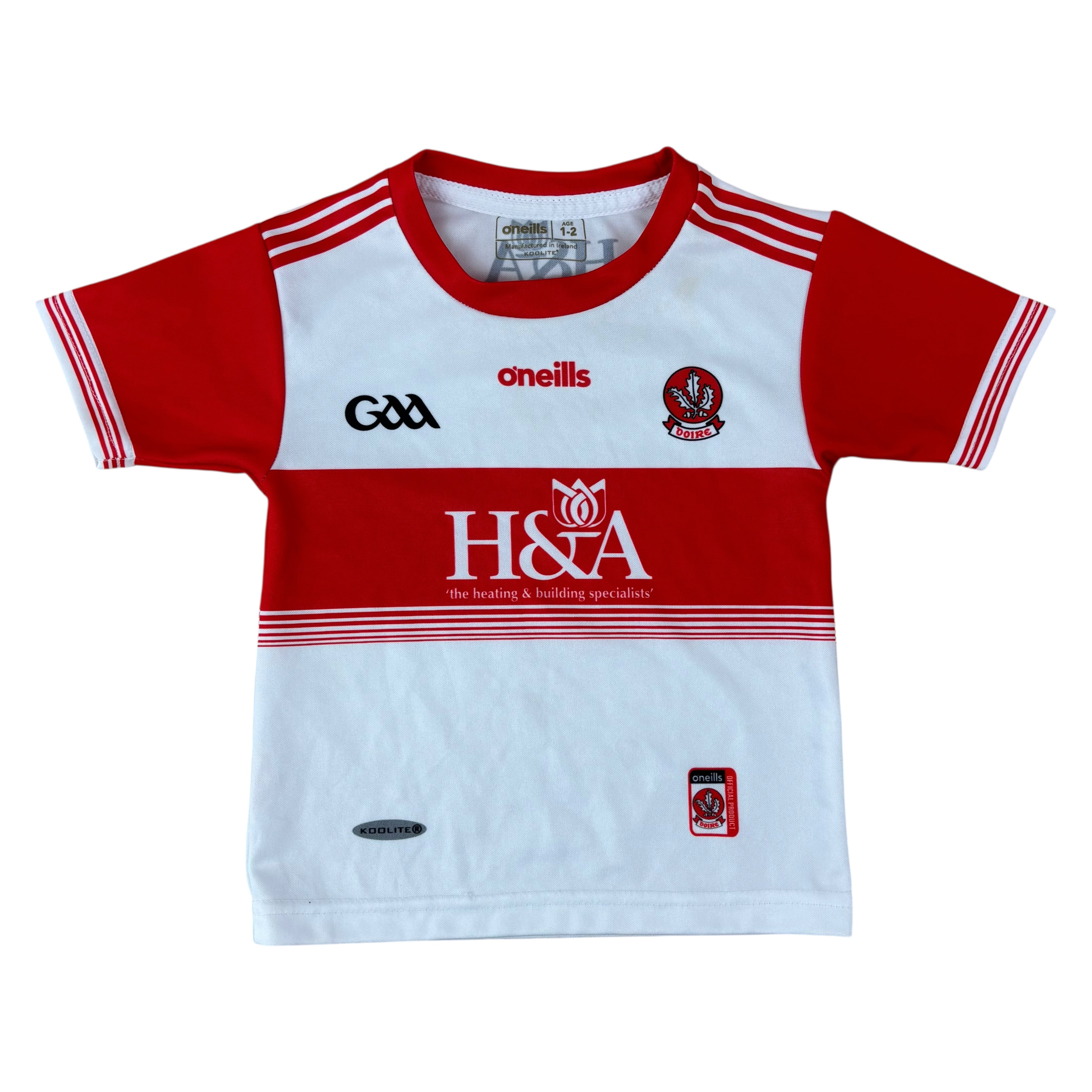 O’Neills Derry GAA 2019/20 Home Jersey (1-2yrs)