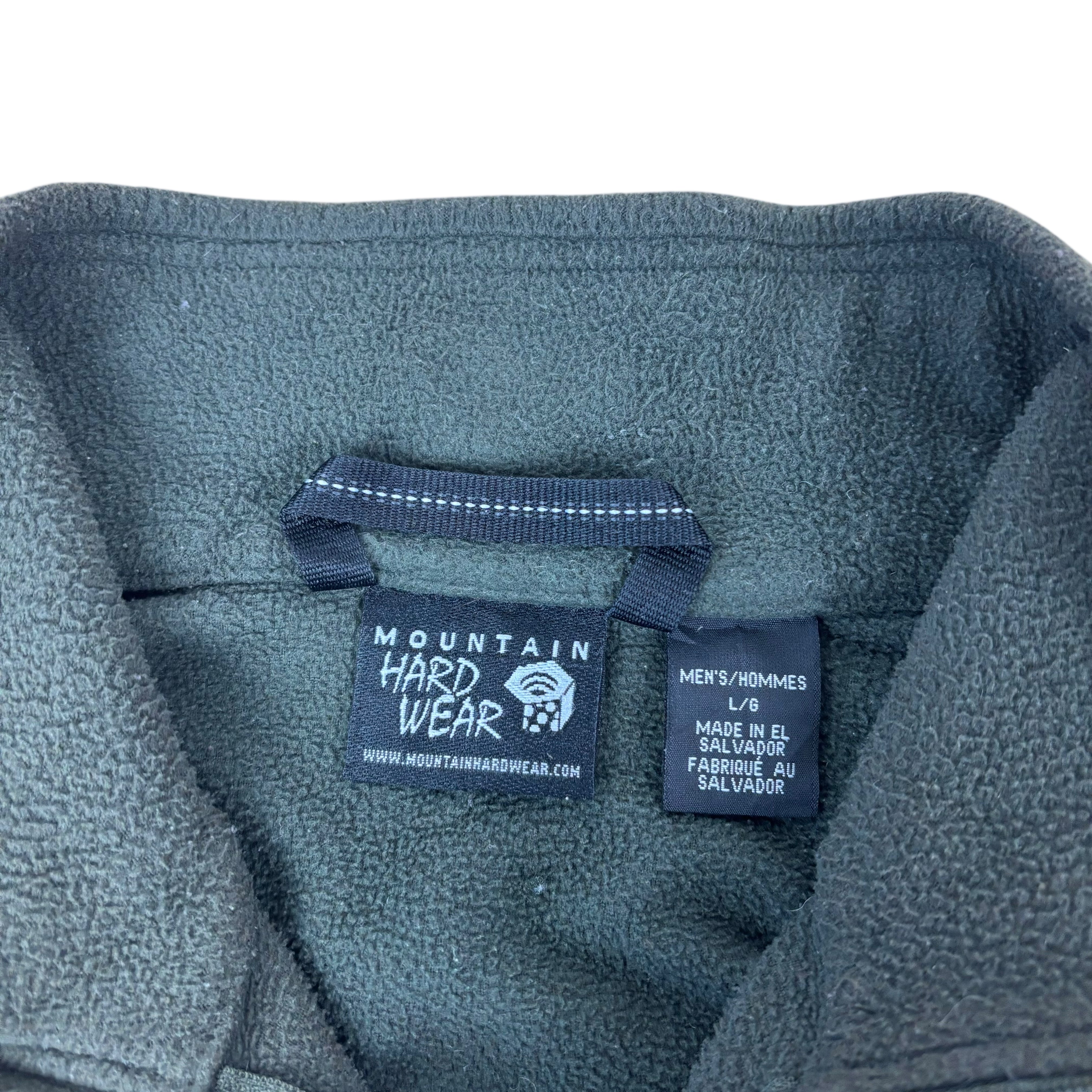 Mountain Hardwear Green Q-Zip  Fleece (L)