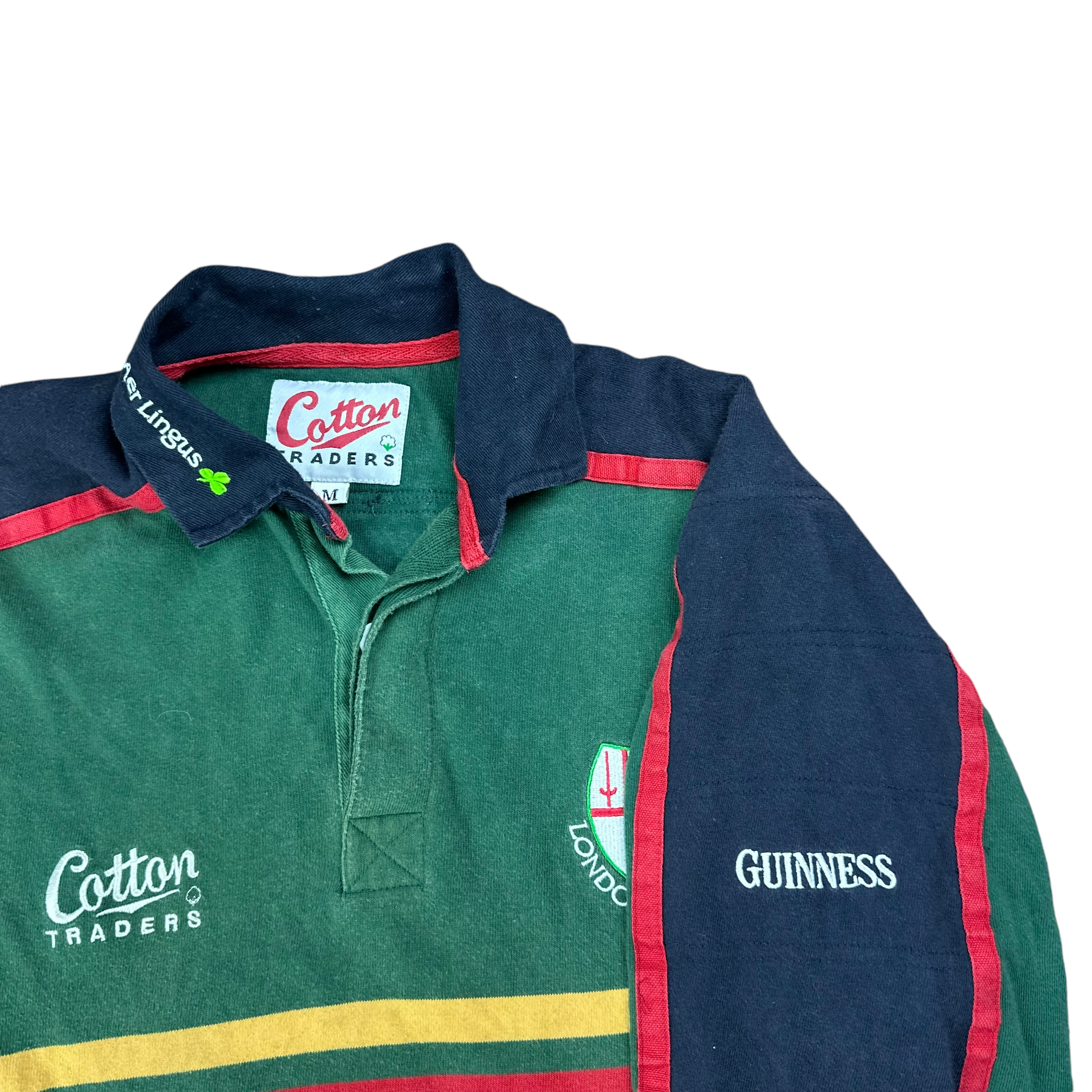 Cotton Traders London-Irish Rugby 1999/01 Home Jersey (M)