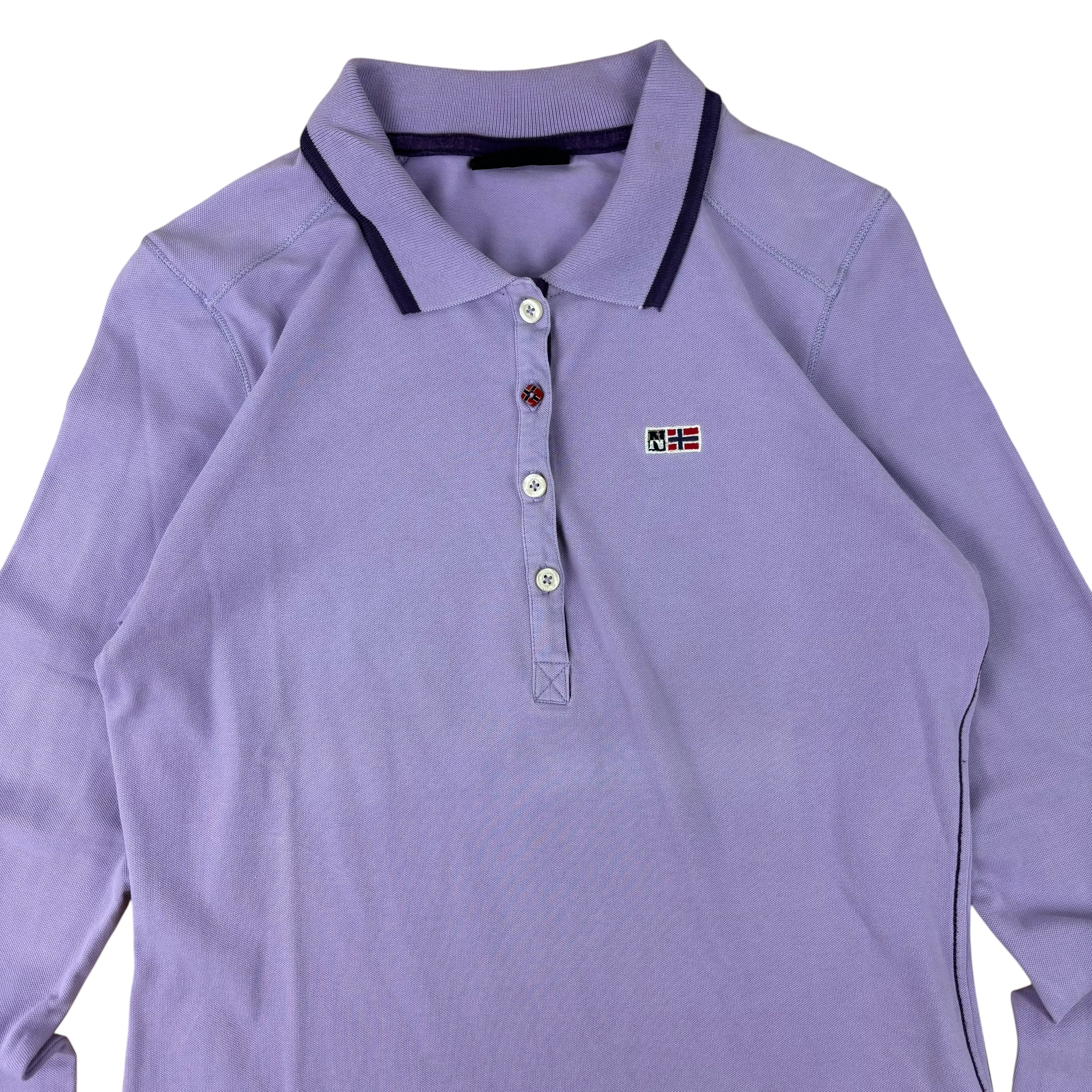 Napapijri Purple LS Polo Shirt (Women’s M)