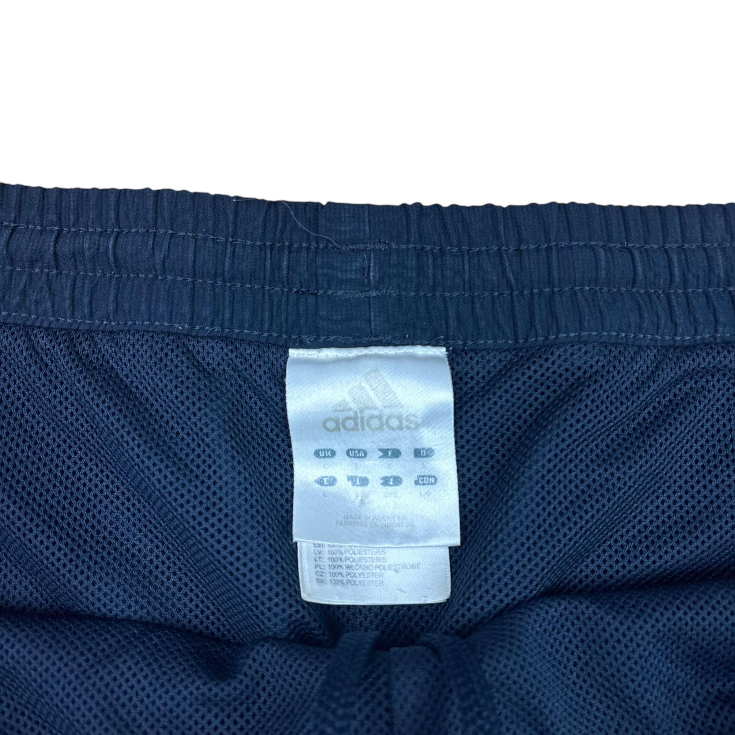 Adidas Navy Y2K Logo Shorts (L)
