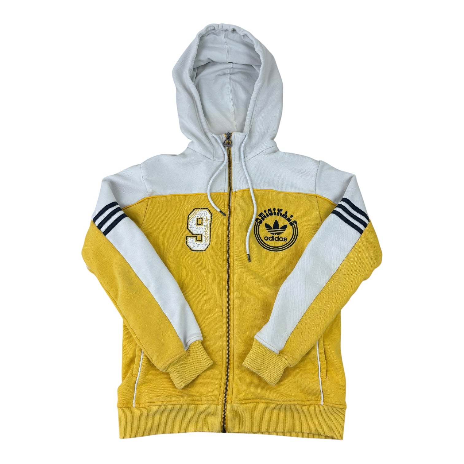 Adidas Originals Yellow No.9 Hoodie (XS)
