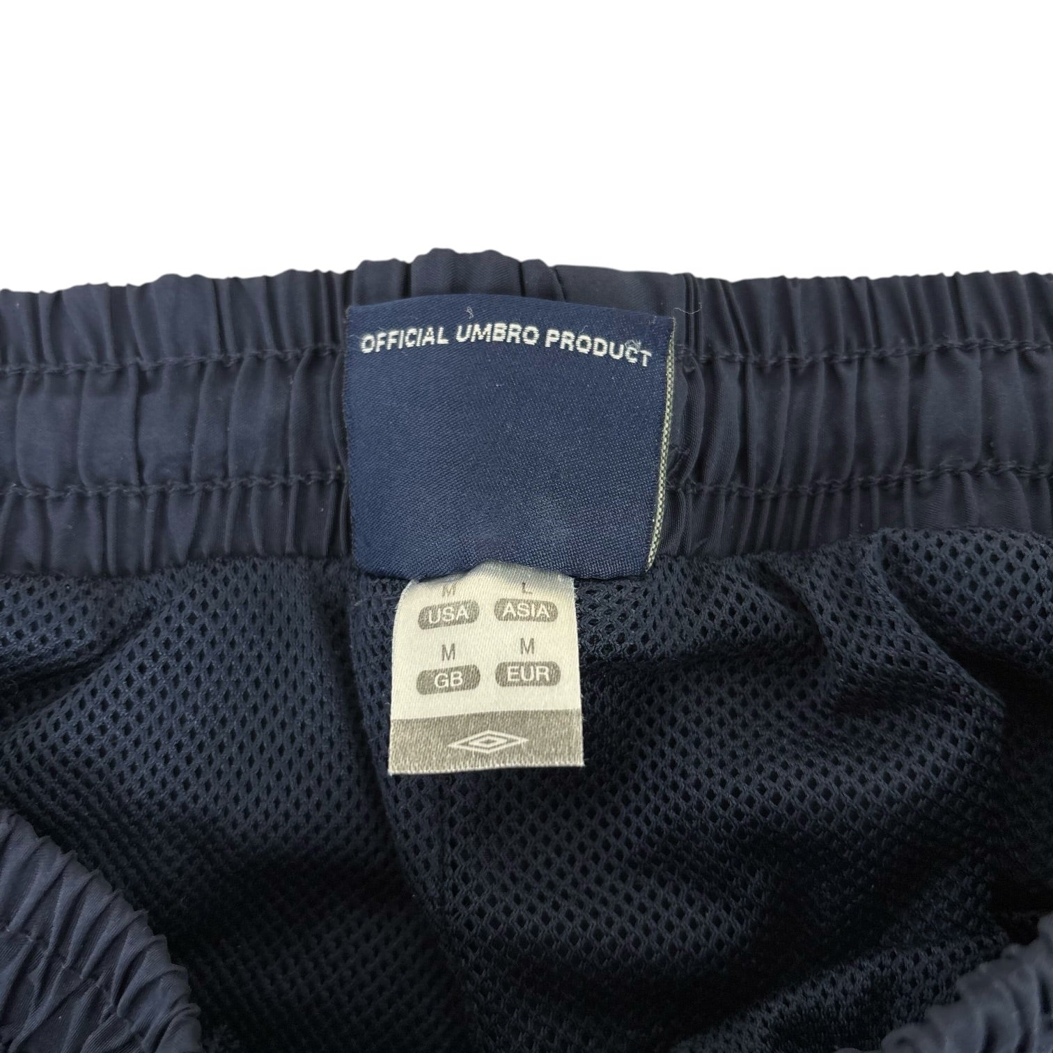 Umbro Y2K Navy Wide-Leg Baggy Trackies (M)