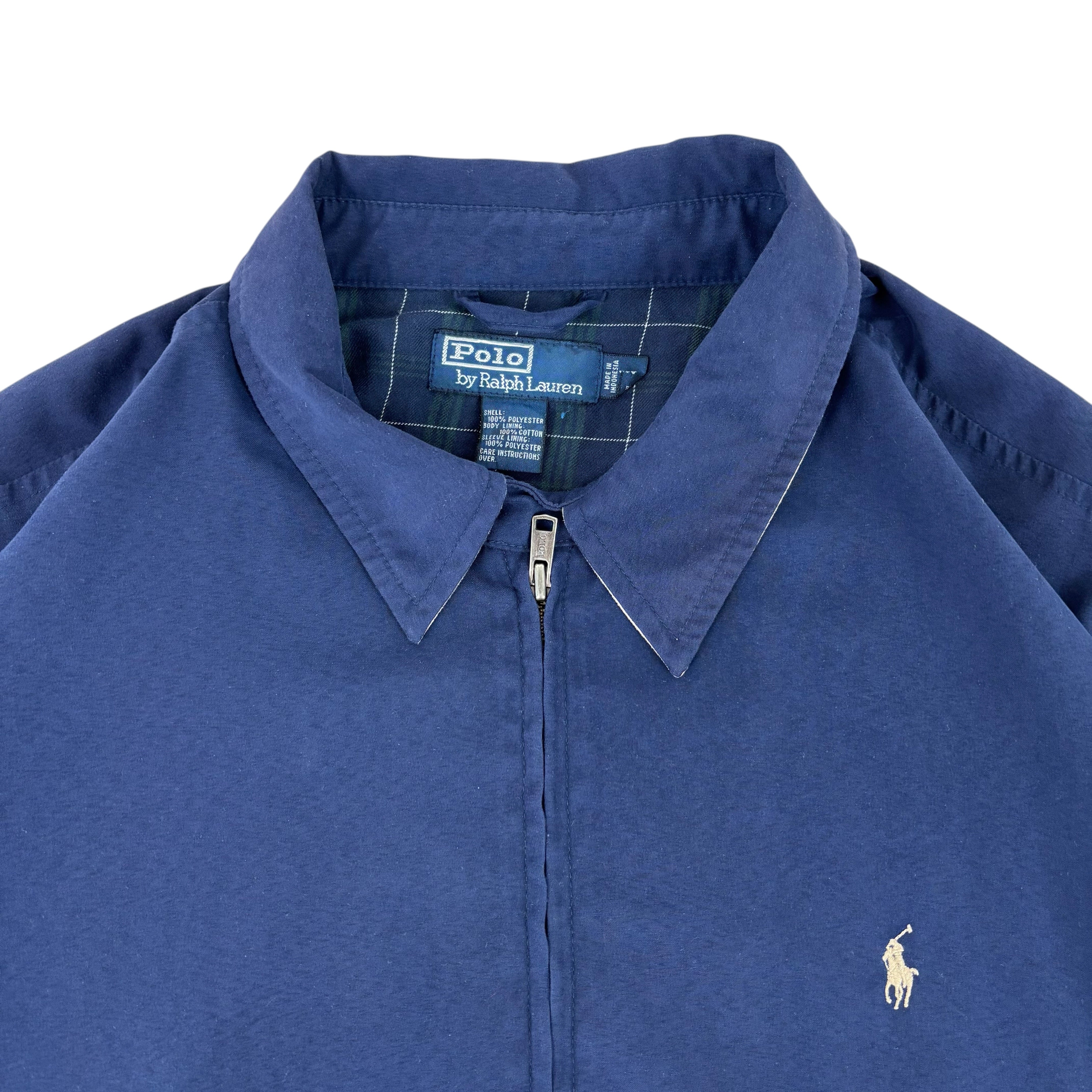 Polo Ralph Lauren Vintage Tartan-Lined Harrington Jacket (XL)