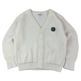Lacoste Club Chemise Vintage Cream Knitted Tennis Cardigan (XL)
