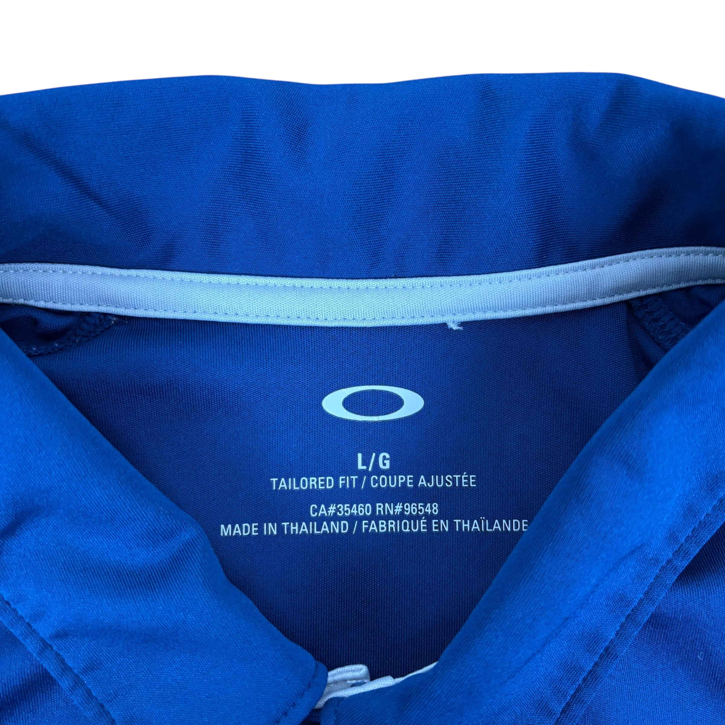Oakley Y2K Blue Golf Polo Shirt (L)