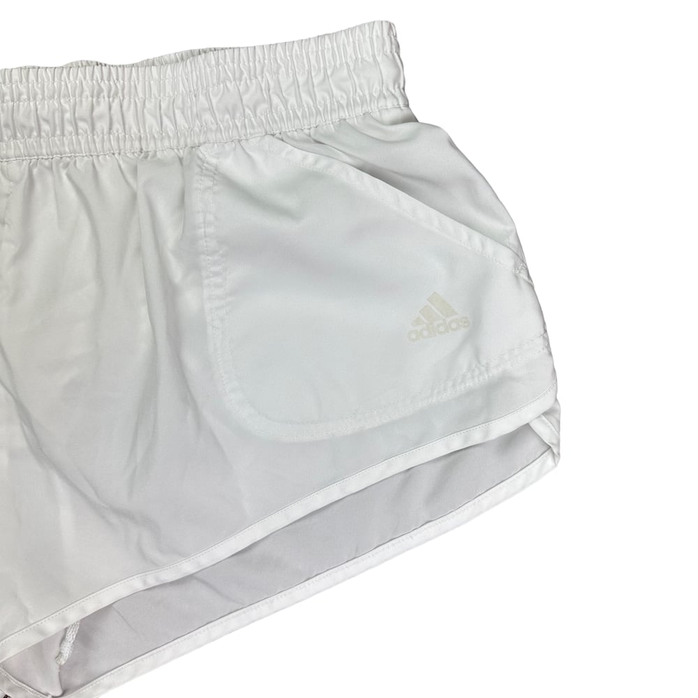 Adidas White Cropped Shorts (Women’s XL)