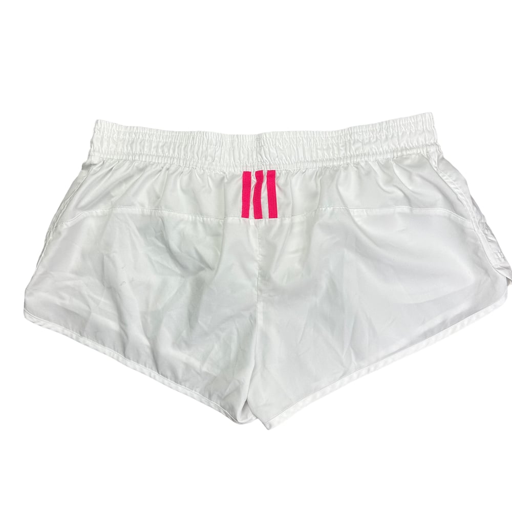 Adidas White Cropped Shorts (Women’s XL)