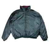 Columbia Wine & Black Reversible Puffer Jacket (XL)