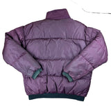 Columbia Wine & Black Reversible Puffer Jacket (XL)