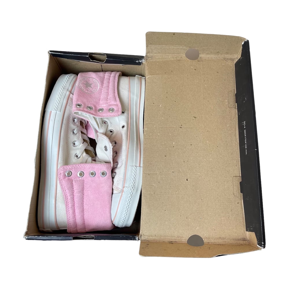 Converse Chuck Taylor All Star Hi Fold-Over 11055 White Pink (UK9)