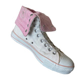 Converse Chuck Taylor All Star Hi Fold-Over 11055 White Pink (UK9)