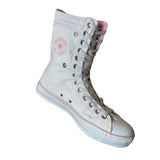 Converse Chuck Taylor All Star Hi Fold-Over 11055 White Pink (UK9)