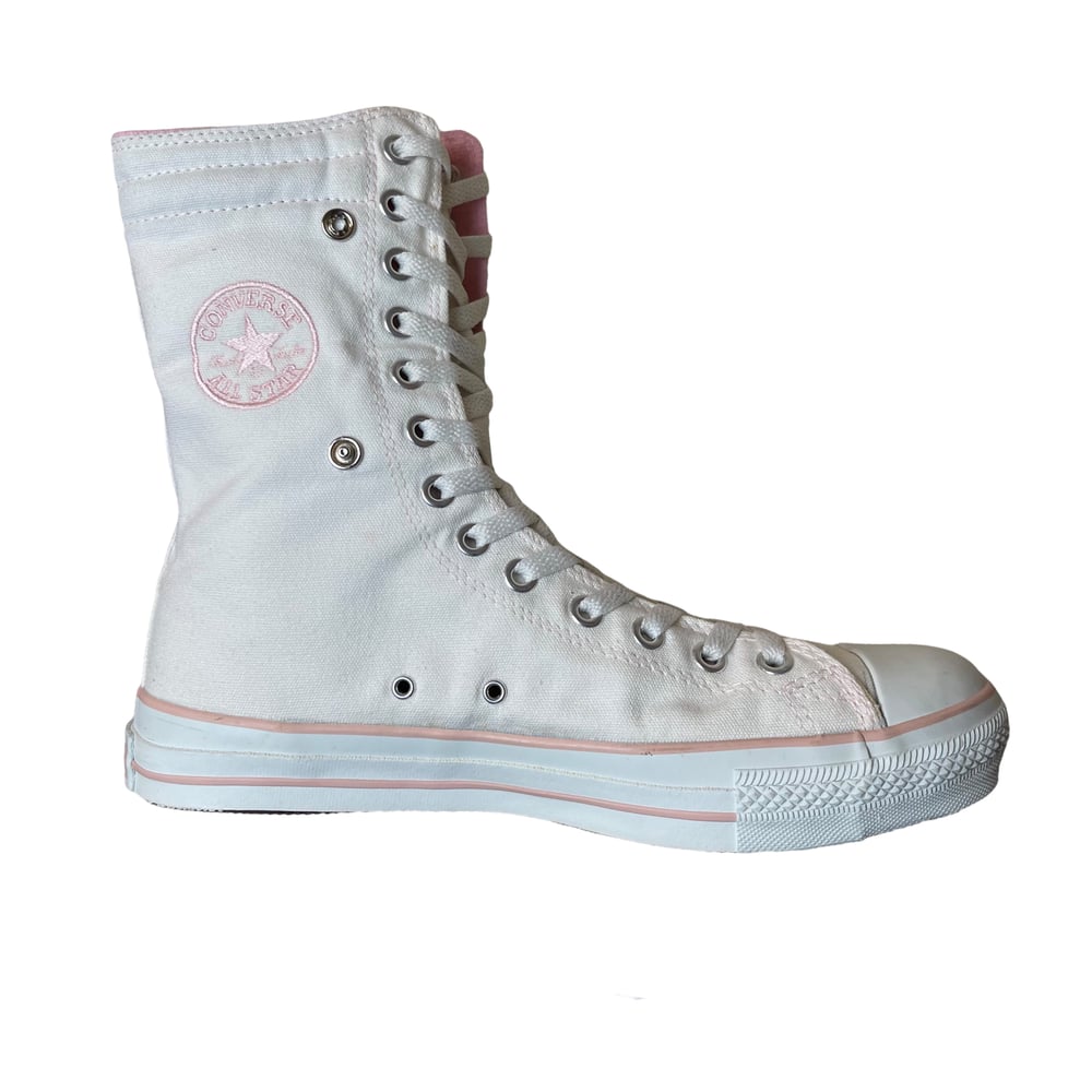 Converse Chuck Taylor All Star Hi Fold-Over 11055 White Pink (UK9)