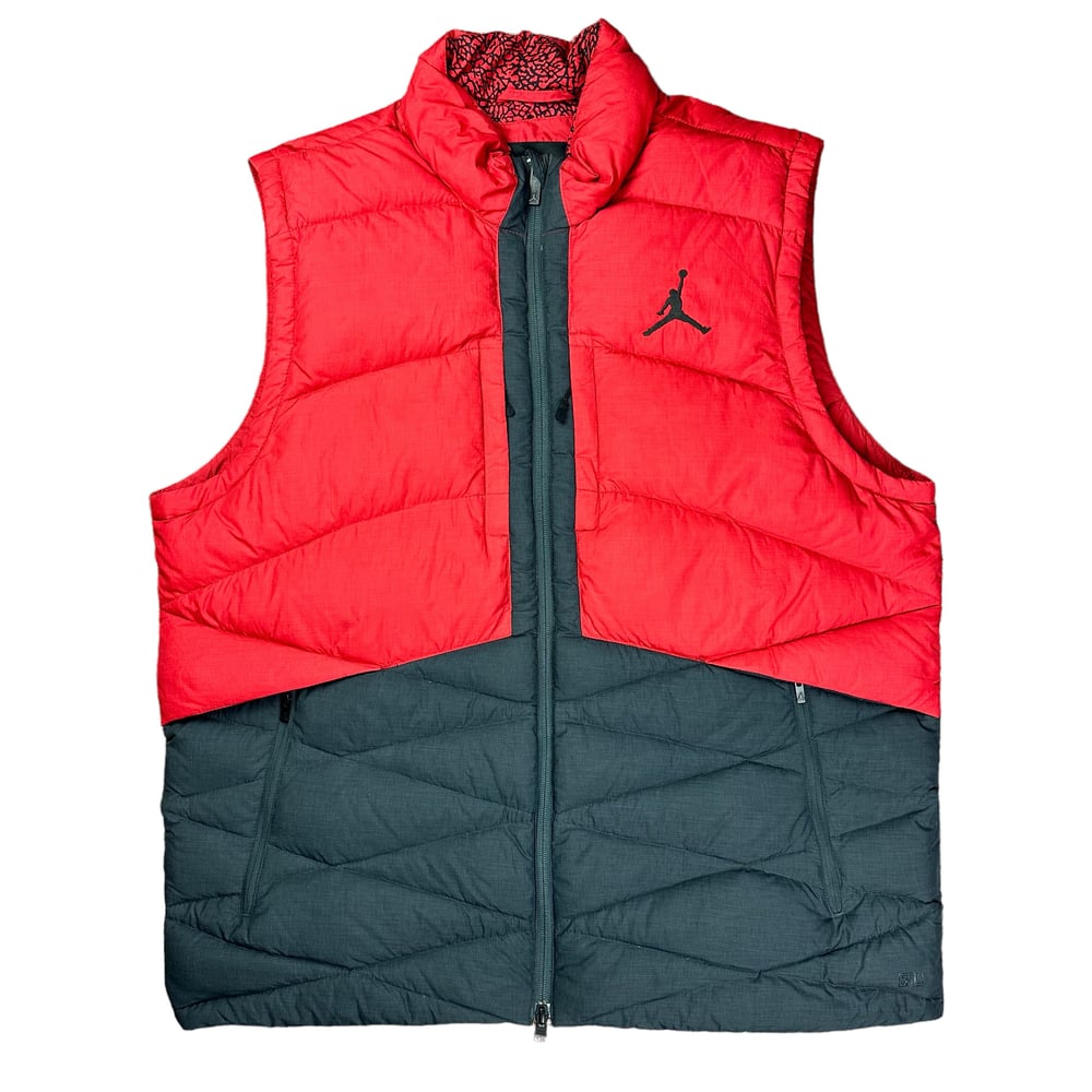 Jordan Y2K Red & Black Puffer Gilet (XL)