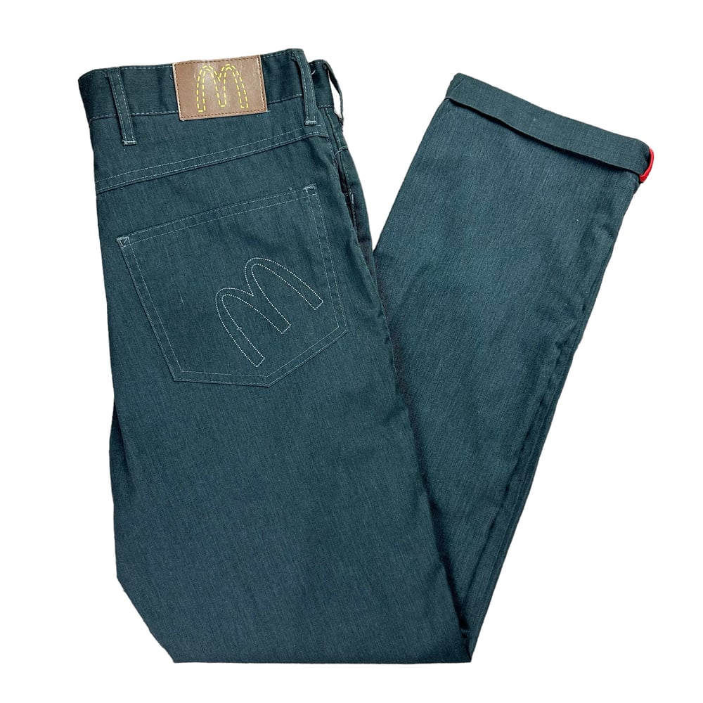 McDonald’s Embroidered 90s Employee Logo Jeans (S)