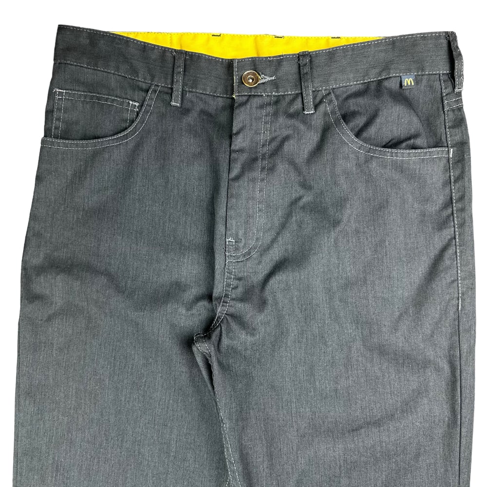 McDonald’s Embroidered 90s Employee Logo Jeans (S)