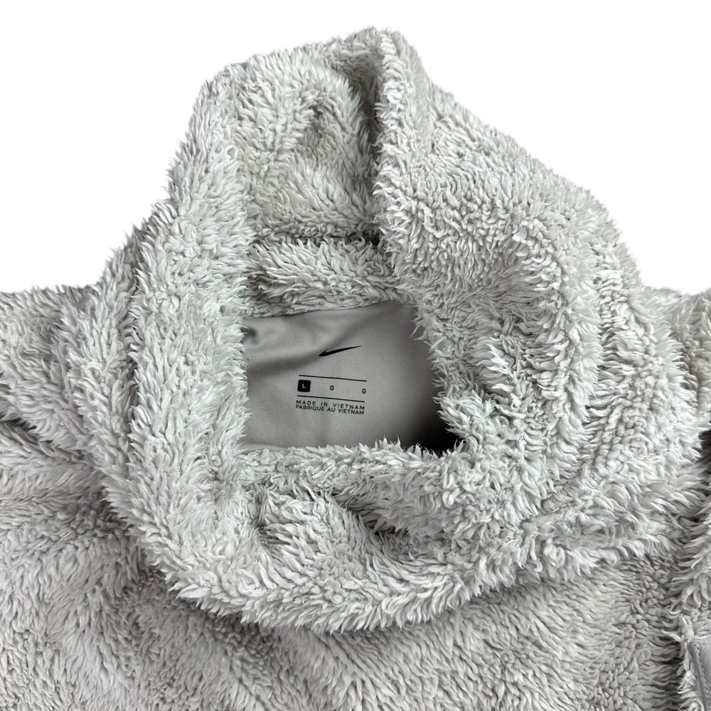 Nike Grey Mock Neck Sherpa Fleece (Women’s L)
