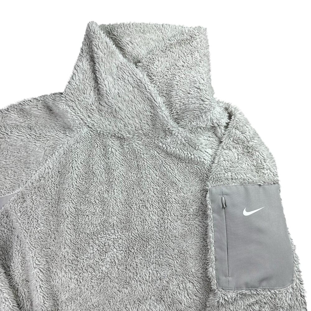 Nike Grey Mock Neck Sherpa Fleece (Women’s L)