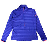 Nike Pro Purple Striped Half-Zip Track Jacket (Women’s XL)