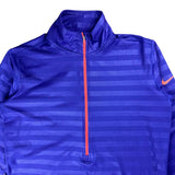 Nike Pro Purple Striped Half-Zip Track Jacket (Women’s XL)
