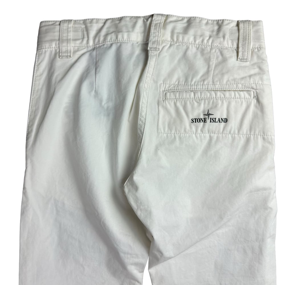 Stone Island Junior White Logo Chinos BNWT (4 Years)