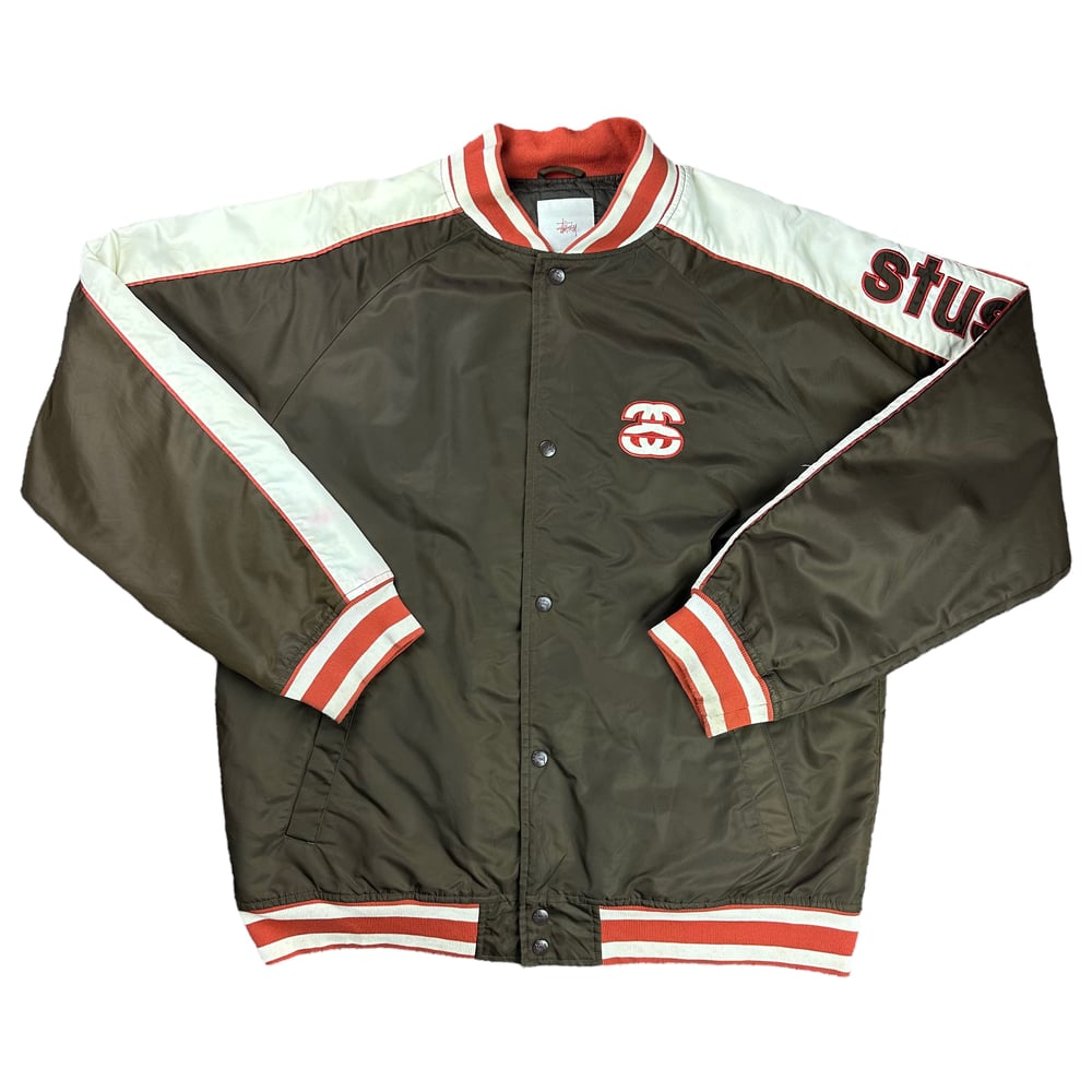 Stüssy 1980s Brown Bomber Jacket (L)