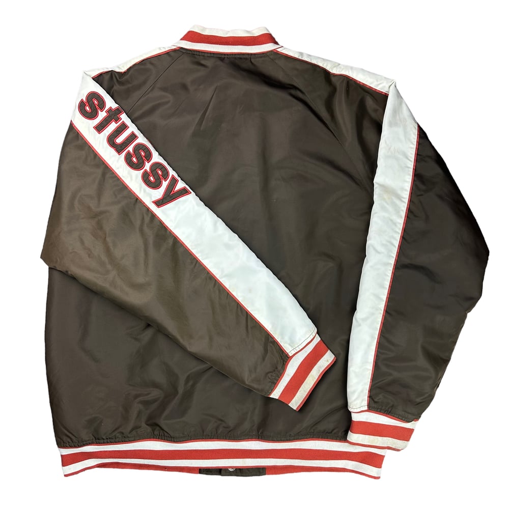 Stüssy 1980s Brown Bomber Jacket (L)