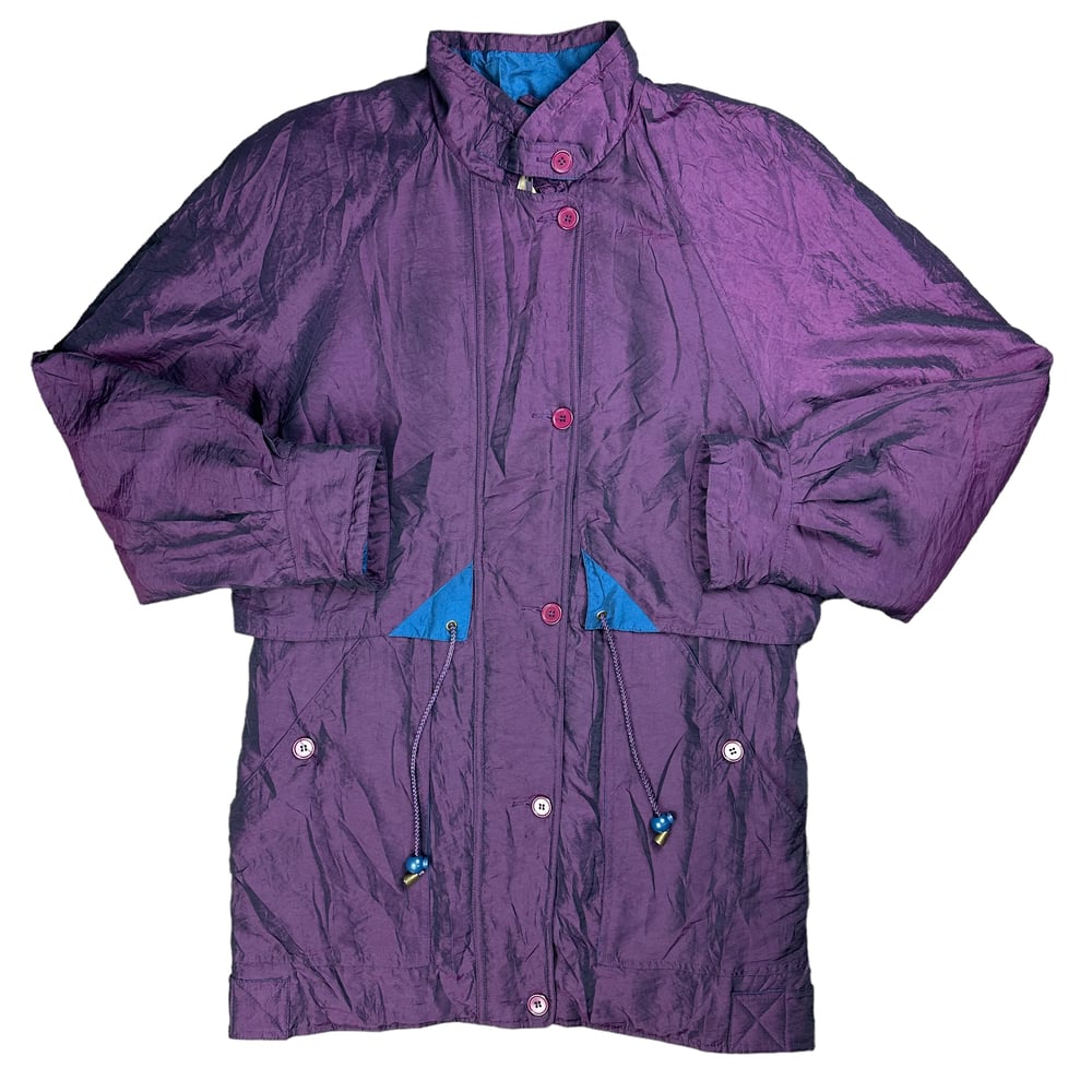 Vintage Insulated Purple Windbreaker Jacket (M)