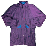 Vintage Insulated Purple Windbreaker Jacket (M)