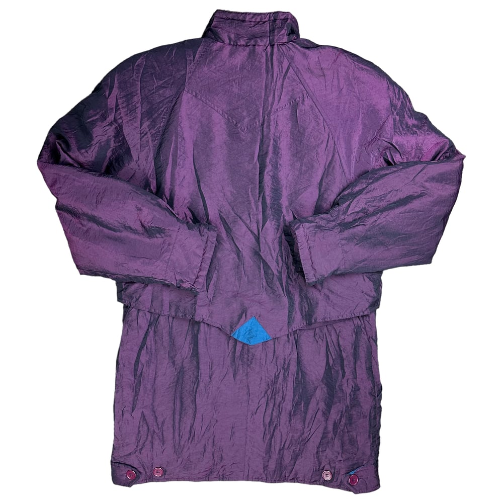 Vintage Insulated Purple Windbreaker Jacket (M)