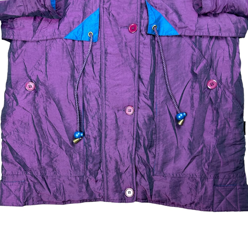 Vintage Insulated Purple Windbreaker Jacket (M)