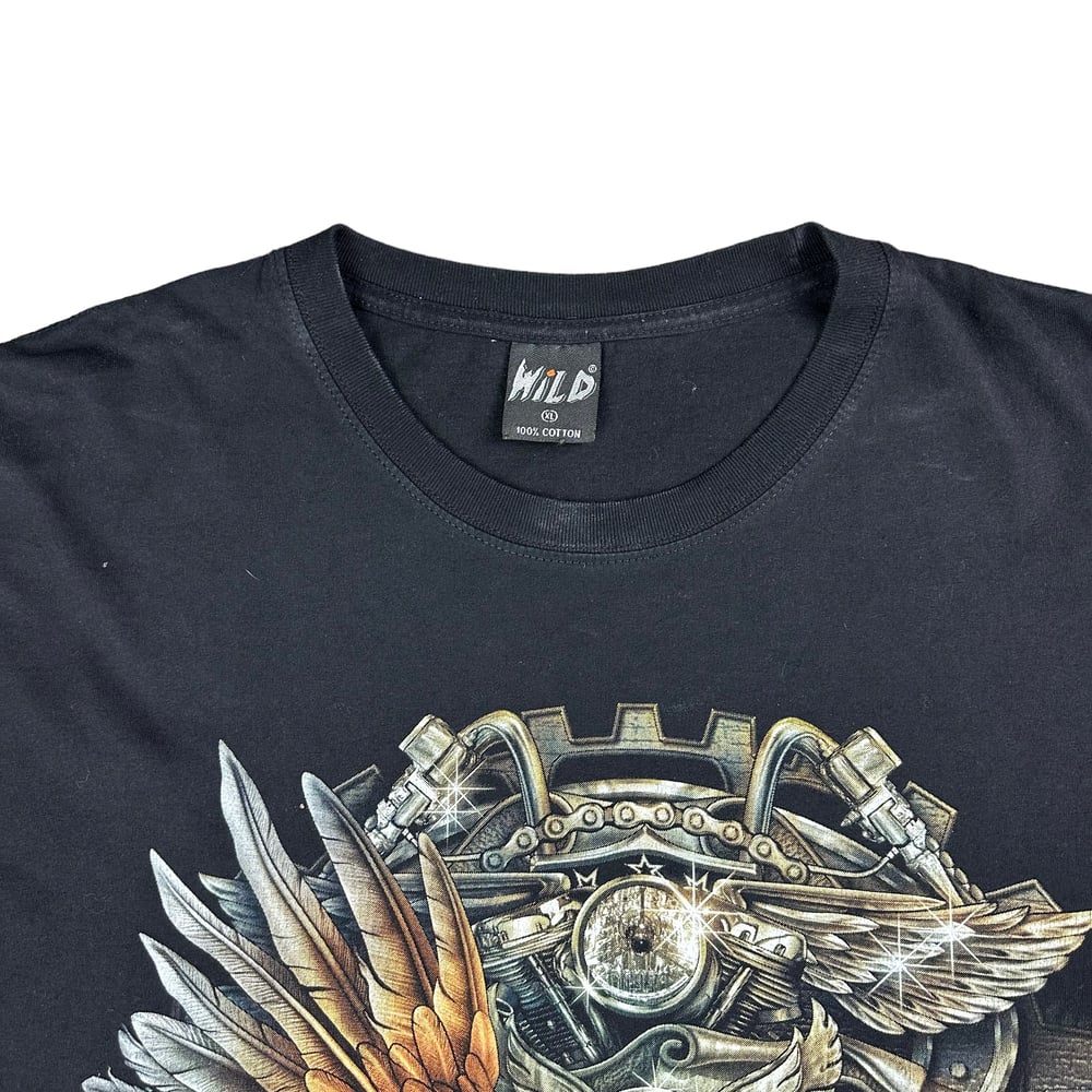 Wild USA Motorcycle Graphic Tee (XL)